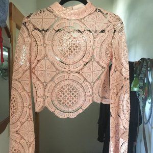 Pink Boohoo Top